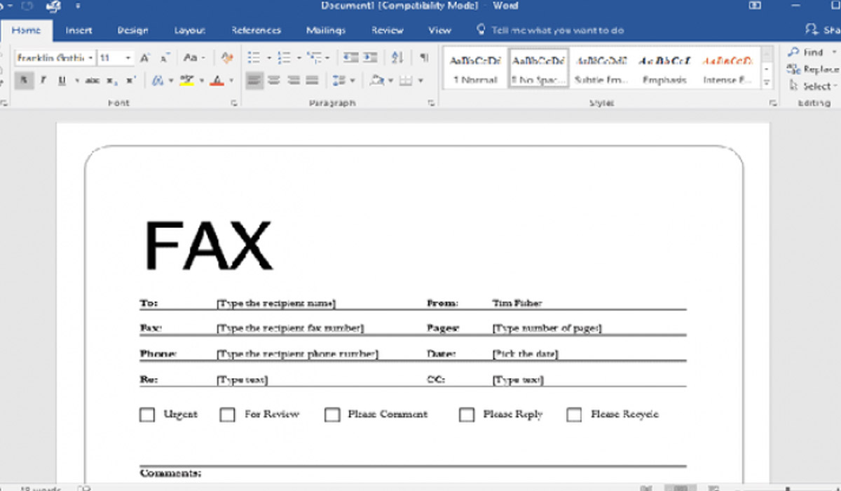 How to Fill Out a Fax Cover Sheet Online